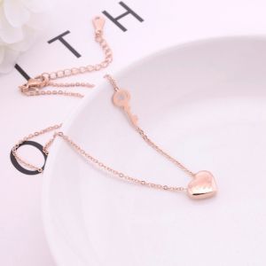 KALUNG TITANIUM KUNCI CINTA ISTIMEWA ANTI KARAT & ANTI LUNTUR (COD)