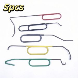 EDTUD 5pcs 5PCS Ignition Lock Cylinder Removal Tool Sturdy Metal Material Curved Hook Tips Auto Repair Disassembly Rod Professional Precise Curved Hook Automotive Maintenance Hand Tool Auto Repair