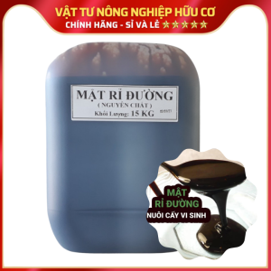 Chế Phẩm Vi Sinh MẬT RỈ ĐƯỜNG Nguyên Chất - Can 15kg: Nuôi Cấy Vi Sinh Ủ Phân Bón Hữu Cơ Lên Men Thức Ăn Chăn Nuôi Xử Lý Nước Thải