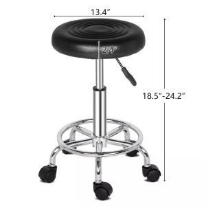 เก้าอี้กลมมีล้อเลื่อน เก้าอี้นั่งสัก เก้าอี้หมุน