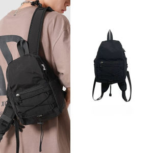 [Original 24 hours delivery] Mini Color Block Backpack for Women | Lightweight Nylon Travel Backpack with Large Capacity | Thickened Shoulder Strap Casual Daypack for Hiking & Daily Use