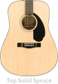 Fender CD-60S Top Solid Spruce Electric Acoustic Guitar กีต้าร์โปร่ง กีตาร์ไฟฟ้า เฟนเดอร์ หน้าไม้แท้ รุ่น CD60S. 