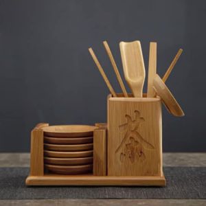 【Ship in 24H】tea set中式茶道六君子功夫茶具配件喝茶用品夹子茶勺桌面泡茶工具新品现货