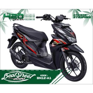 Sticker Motor - Striping Beat New Street Variasi Stiker Honda Beat New 2020 - BN - 420 Design