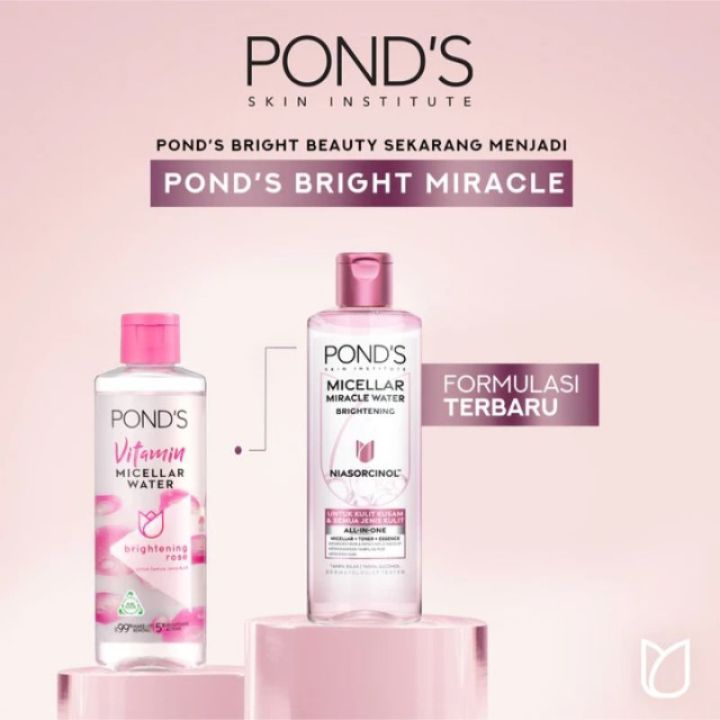 Pond's / Ponds Brightening Micellar Water - Miracle Water - Pembersih Make Up