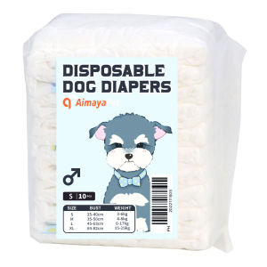 10PCS Super Absorption Physiological Pants Dog Diapers for Dogs Pet Female and Male Dog  Disposable Leakproof Nappies