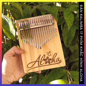 Đàn kalimba Aloha 17 phím QUYNHLEMO Kalimba giá rẻ tặng túi thổ cẩm
