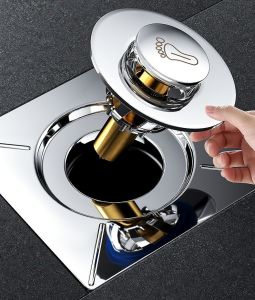 Faucet Stainless Steel Easy to Install Floor Drain Core Thick Spring Sealing Cap Waterproof