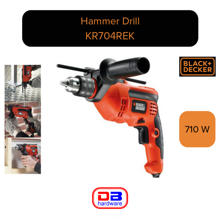 Black & Decker Hammer Drill KR704REK Lazada