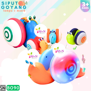 MwnToys Mainan Siput Goyang Berjalan Lampu Musik NO.49090 / BO 90