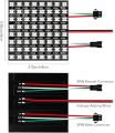 BTF-LIGHTING WS2812B RGB 5050SMD Individually Addressable Digital 16x16 256 Pixels 6.3in x 6.3in LED Matrix Flexible FPCB Dream Full Color Works with K-100. 