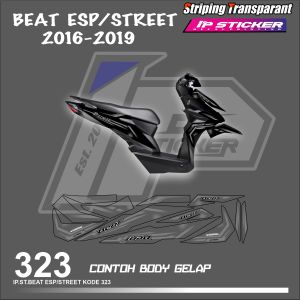 BEAT ESP/STREET 2016/2019  (COD) STIKER STRIPING MOTOR HONDA BEAT ESP/STREET  HOLOGRAM DAN TRANSPARAN