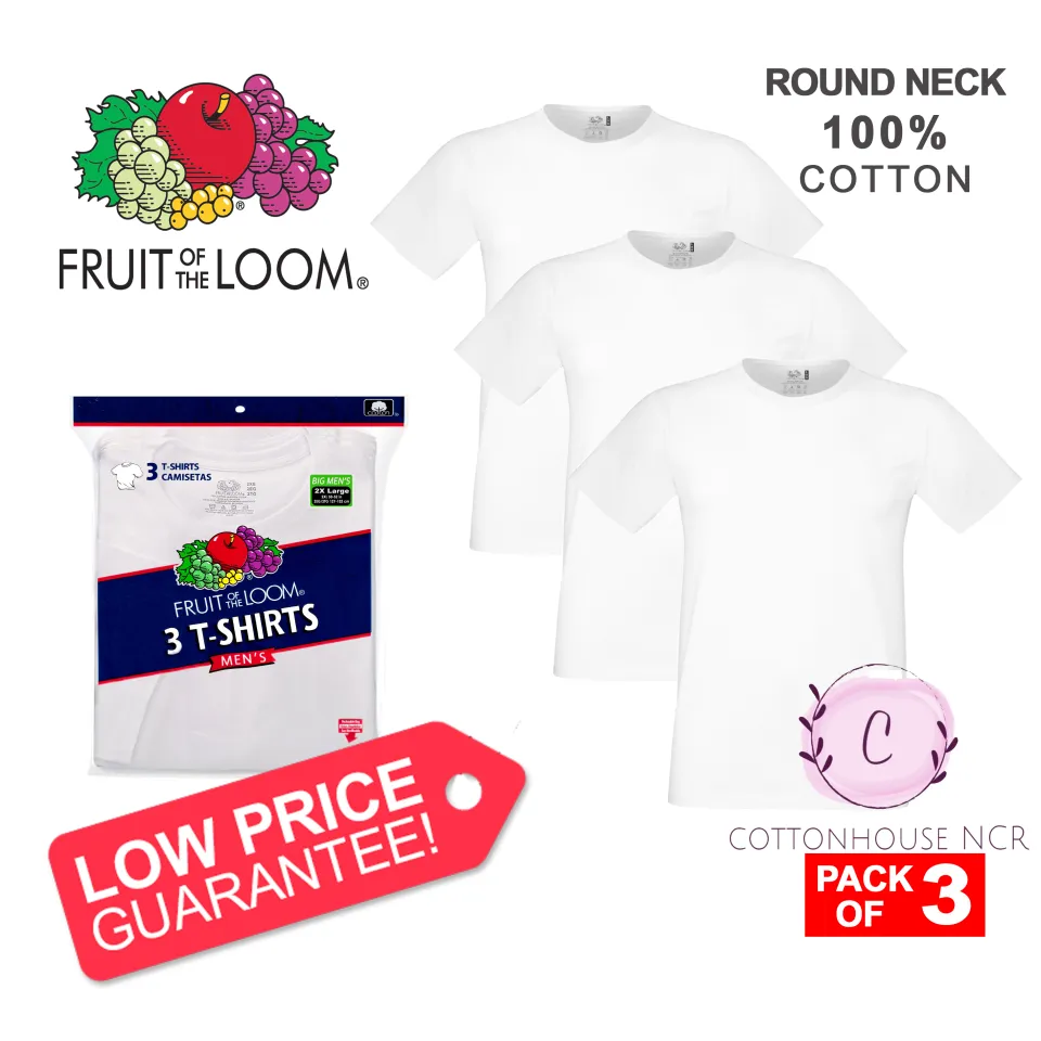 fruit of the loom 100 cotton t shirts