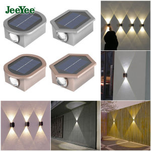 JeeYee Solar Wall Washing Lamp 0 Charging Intelligent Light Control Up And Down Luminous Outdoor Waterproof Party Home Decoration