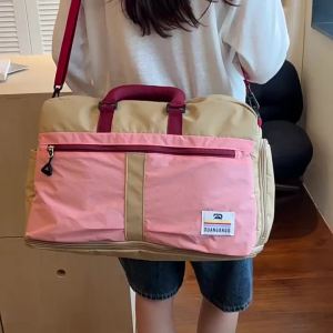 2026 New style girls fitness bag large-capacity lightweight sports handbag macaron crossbody bag travel bag