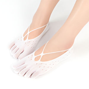 ถุงเท้าโยคะฤดูร้อน ทึบแสง ถุงเท้าซ่อน ทนทาน ป้องกันการติดเชื้อข้าม ซิลิโคนกันลื่นกระดูก ปลอบโยน