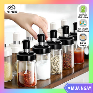 Hũ/ Lọ Đựng Gia Vị Kèm Thìa Tiện Lợi ANHOME Lọ Đựng Gia Vị Kèm Thìa Giá Rẻ