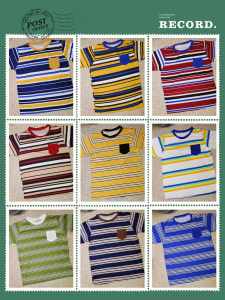 MUSHOP KIDS STRIPE T-SHIRT FABRIC IS COTTON SPANDEX FREESIZE FIT 3-10 YEARS OLD