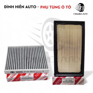 Lọc gió động cơ & lọc điều hoà Corolla Altis bản V/G  2022-24) Camry bản 2.5HEV (2022-24) Innova Cross (2023->)