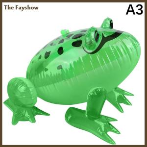 [The Fayshow] Glowing Inflatable Green Bouncing Frog Toad Ballon Jungle Animal Toy Funny Kids Party Gift Birthday Wedding Decoration