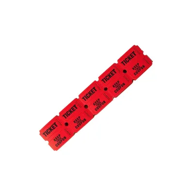 200 Pcs Raffle Ticket Stub Auction Lottery Election Ticket Admit One Ticket Roll Queue Ticket