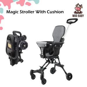 Moo Baby Foldable Magic Stroller Baby Stroller Lightweight 360 Rotating Kereta Sorong Budak Cabin Size Stroller