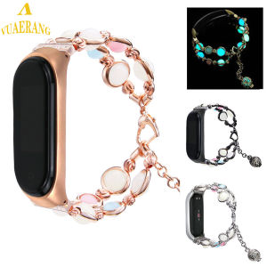VUAERANG Watch bracelet strap For Xiaomi Mi Band 3 4 smart watch Replacement Night Light Beads Wristband Band Strap Watch Accessories