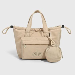 Túi Tote Dây Rút ALO Nữ Kèm Túi Đựng Tiền XuTúi Xách Nylon Nhẹ Túi Đeo Vai Thường Ngày Nhiều Màu