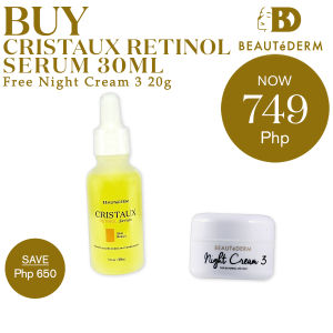 Beautederm Cristaux Retinol Serum 30ml Promo Dark Spots Skin Renewal & Firming Essential