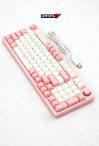 MECHANICAL KEYBOARD BLUE KEYS USB TYPE 68 KEYS jeffdata pc