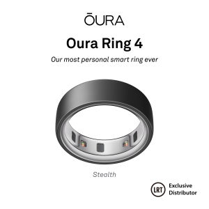Oura Ring 4 Health & Fitness Tracker Smart Ring Stealth- 100m Water Resistant 24/7 Monitoring Sleep Stress Calories Track Heart Rate Blood Oxygen Activity Womens Health