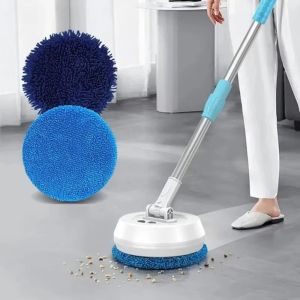 MUSASI Wireless Electric Mop Cleaning Machine Dry and Wet Spin Door Windows Cleaner Portable Automatic 2 in 1 Floor Cleaning Tool for Car Glass Ceiling Door Windows Floor Cleaner