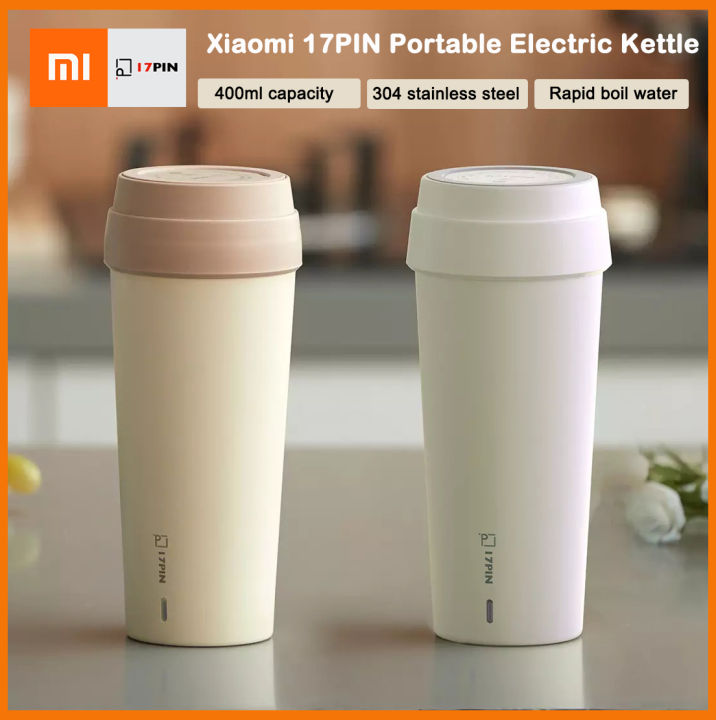 Original Xiaomi 17PIN Portable Electric Kettle Boiling Mini Water Cup ...