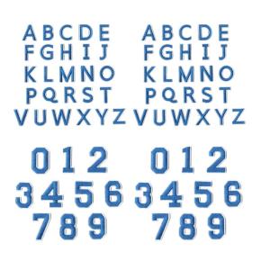 แผ่นปะติดปักรูปตัวอักษรทนทานจำนวน72ชิ้นสำหรับงานซ่อมและตกแต่งเสื้อผ้า