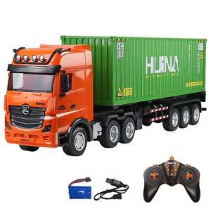 🚛🇲🇾 READY STOCK MALAYSIA | HUINA 1317 RC Container Truck 1:18 | 🏗️ 2.4GHz Remote Control Heavy Duty Transport Truck | 🚧 Engineering Vehicle Toy