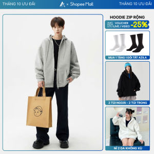 Áo khoác hoodie Zip Vải 2 Da Chống Nắng Tốt Form Rộng Nam Nữ Bản Prenium