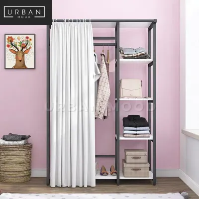 [Pre-Order] DANNI Modern Open Concept Wardrobe (Deliver In 4-8 Weeks)