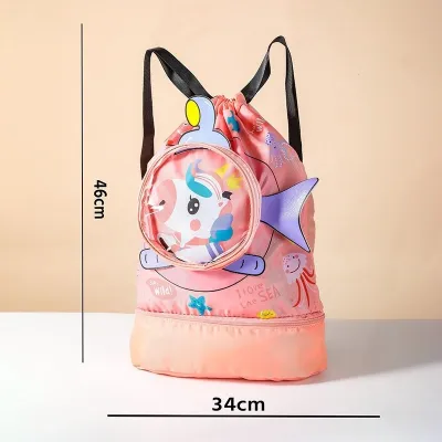Tas Renang Anak Multifungsi Anti Air Waterproof/ Tas olahraga anak/ Tas kain anak
