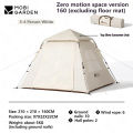 MOBI GARDEN Zero Motion Space Automatic Tent Portable Lightweight 3-4 Persons Quick Open Tent Double Door Design Five Side Ventilation Family Park Picnic Tent Three Season. 