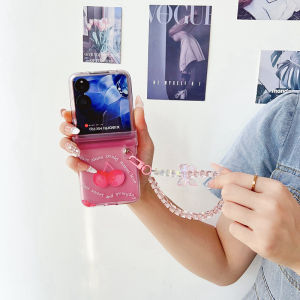 For 2026 Samsung Z Flip 8 Z Flip 7 Z Flip 6 Z Flip 5 4 3 Case Folding screen mobile phone case Simple painted oil painting graffiti flowers three-piece PC hard case With hinge