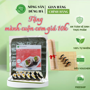 [50 lá tặng mành tre]Rong biển cuộn cơm Hàn Quốc cực kì thơm ngon - tiện lợi - dễ sử dụng(Set 10 + 50 lá)
