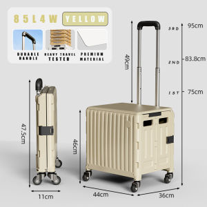 Foldable Shopping Cart 55L/4W/8W/85L/4W/8W/25kg/40kg Capacity 360° wheels New 2024 Arrive Brand Hong Kong Premium Grade Ready Stock