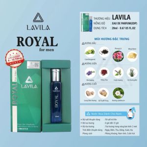 [Quà tặng] Nước Hoa Nam Cao Cấp Lavila Royal (20ml - 100ml) Lưu Hương 8H Phong Cách Nam Tính Cuốn Hút