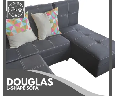 DOUGLAS STYLISH MINIMALIST SOFA SET WITH PILLOWS PERFECT FIT FOR SMALL SPACES - DONALDs PORCH