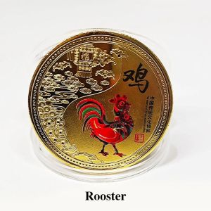 Chinese Lucky Coin 2026 New Year of The Horse Chinese Zodiac Souvenir Coin Fortune Collection Gifts with Protective Case