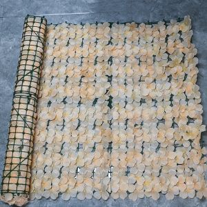 PYA94 Plastic Artificial Flower Fence Screen Removable Waterproof Hydrangea Artificial Flower Wall No Maintenance Realism Faux Privacy Screen Outdoor Garden