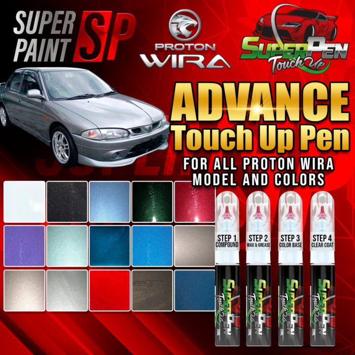 4in1 Touch Up Paint Proton Wira Advance SUPERPEN Original Factory