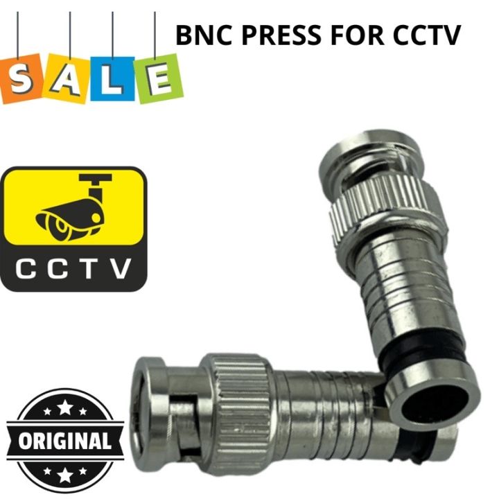 Pres Connector konector jack BNC pres CONNECTOR BNC PRESS RG6 RG59 | Lazada Indonesia