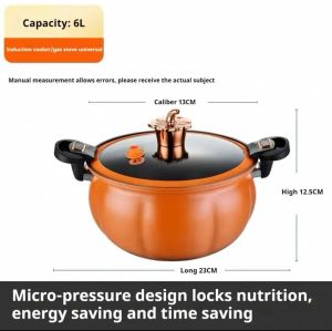 Pumpkin Micro Pressure cooker Large capacity pressure Pot Induction cooker gas stove universal soup pot