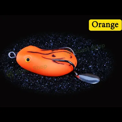 Gbest 4.5/5cm Jump Frog Fishing Lure Casting soft Plastic jig Head Assist Hook fake Fish Bait slow Jigging floating Hard Bait sartificial Tool bionic Lures fishing Tackle Accessories super Mini fresh Water Snake head Fish 路亚鱼饵青蛙假饵雷蛙